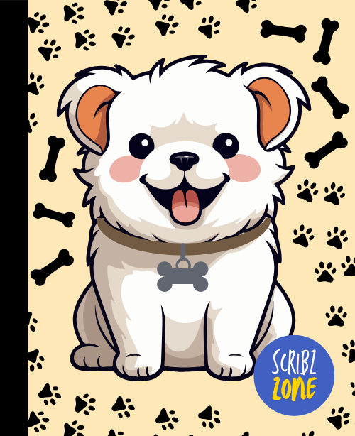 Puppy Paws notebook by scribz zone